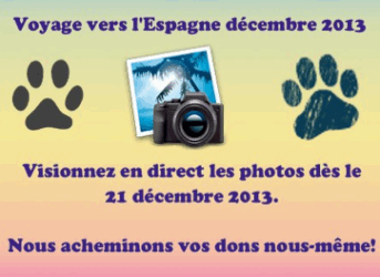 Voyage vers l’Espagne – décembre 2013